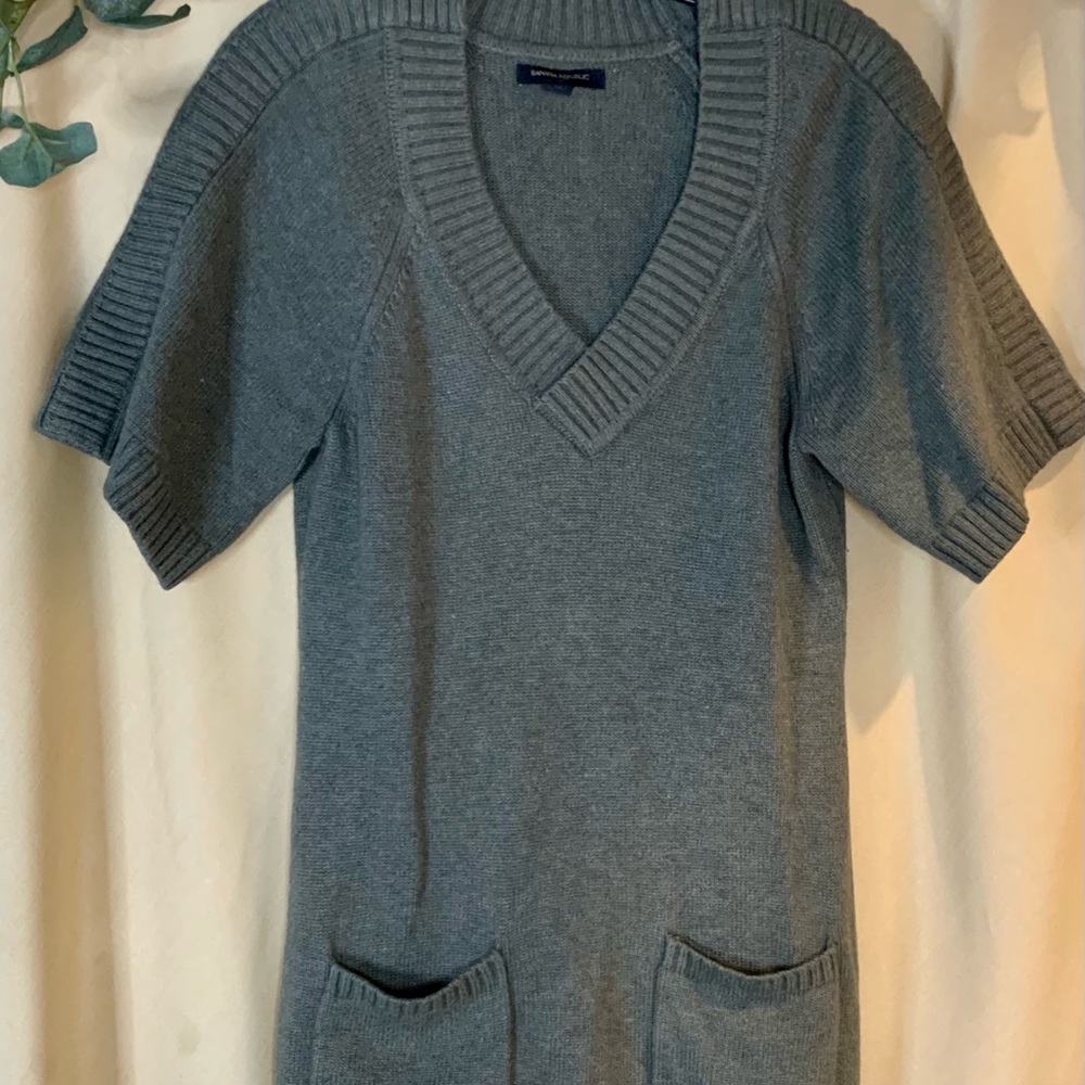 Banana Republic | V neck sweater/dress | green - Picture 1 of 7